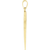 14K Yellow Cross Pendant